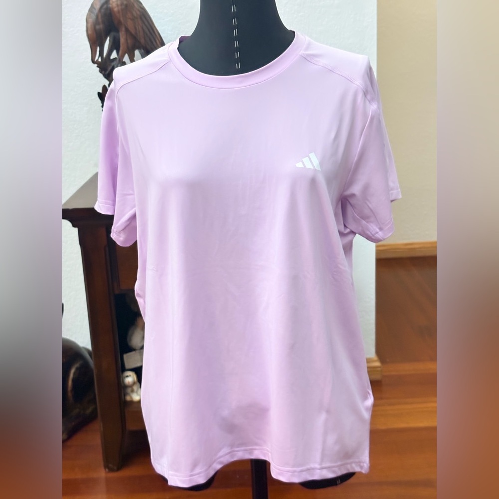 ADIDAS WOMENS PINK LILAC SIZE MEDIUM TOP SHIRT BLOUSE NEW WITH TAGS GREAT COLOR